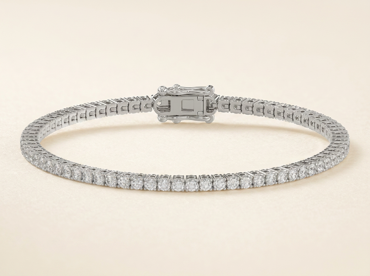 The XVI Tennis Bracelet in white gold